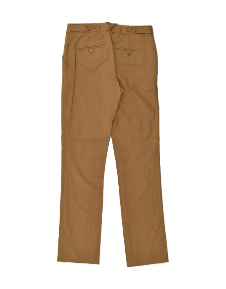MASSIMO DUTTI Womens Slim Chino Trousers EU 36 XS W26 L30 Brown Cotton | Vintage Massimo Dutti | Thrift | Second-Hand Massimo Dutti | Used Clothing | Messina Hembry 
