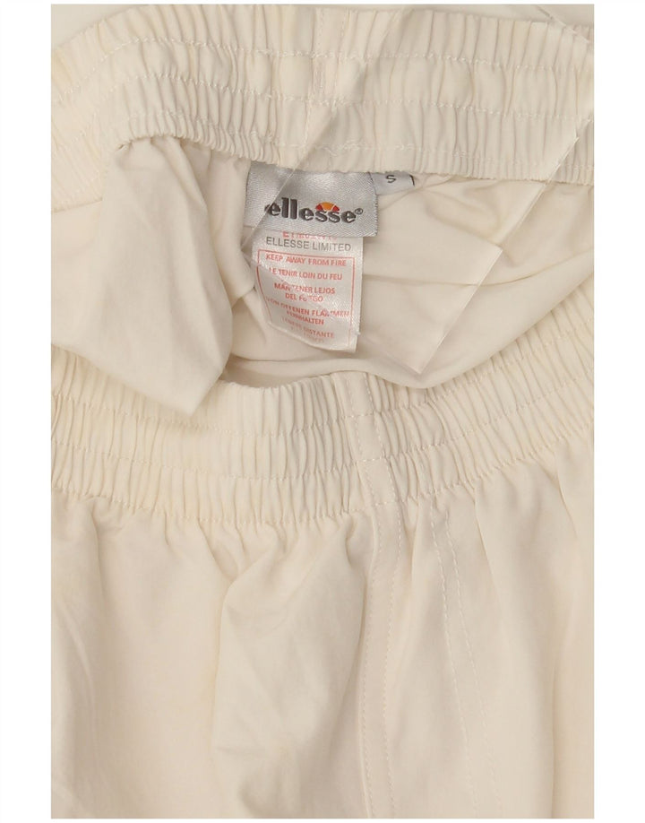 ELLESSE Mens Sport Shorts Small  White Polyester