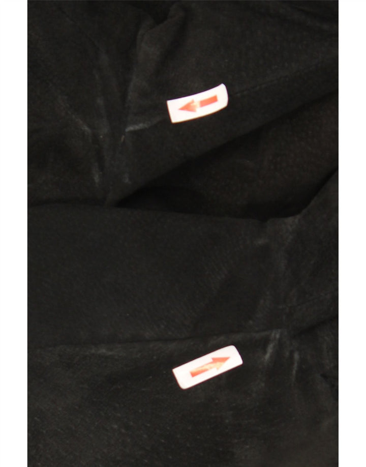 Vintage hombres 3 botones ante Blazer chaqueta Reino Unido 38 medio negro
