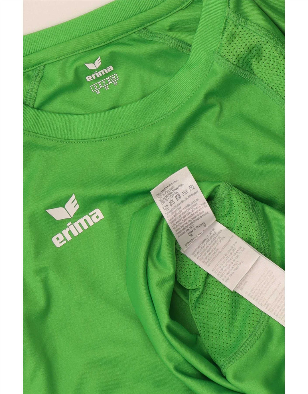 Erima Herre Grafisk T-Shirt Top Medium Grøn Polyester