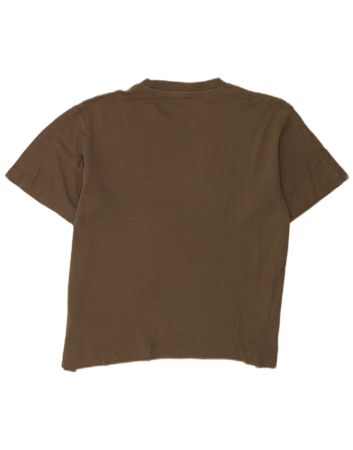 Jack & Jones Mens T-Shirt Top Small Khaki Cotton