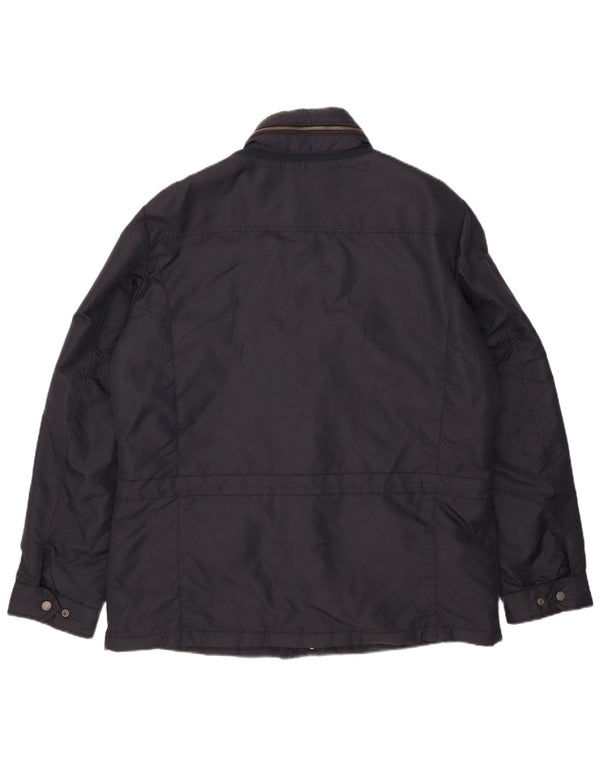 Geox Mens Hooded Utility Jacket UK 46 3XL Navy Blue