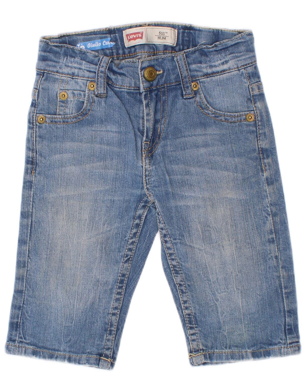 Levi's Boys 511 Slim Fit denimshorts 3-4 år W20 blå bomuld