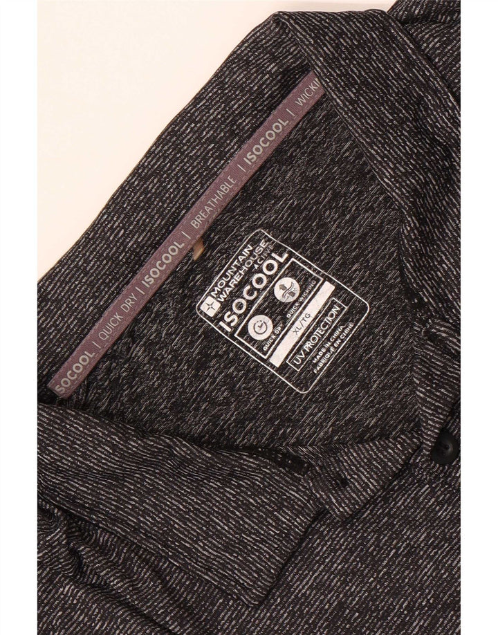 Męska koszulka polo IsoCool XL, szara, nakrapiana, Mountain Warehouse