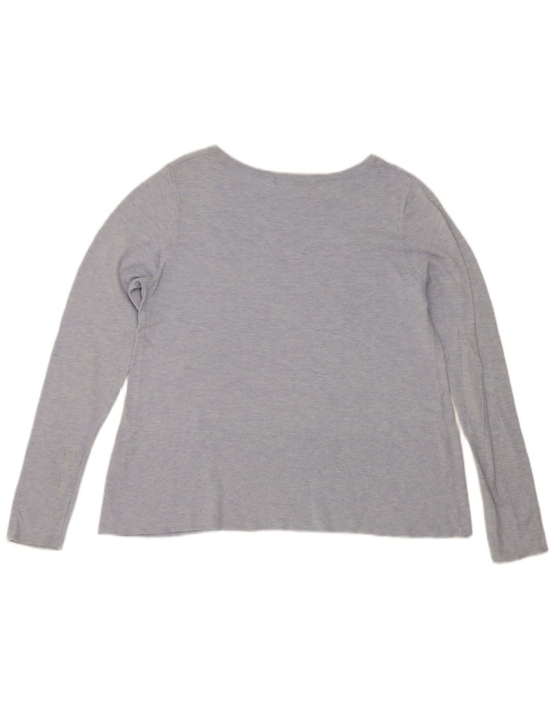 Marks & Spencer Top para mujer de manga larga UK 42 Algodón azul medio