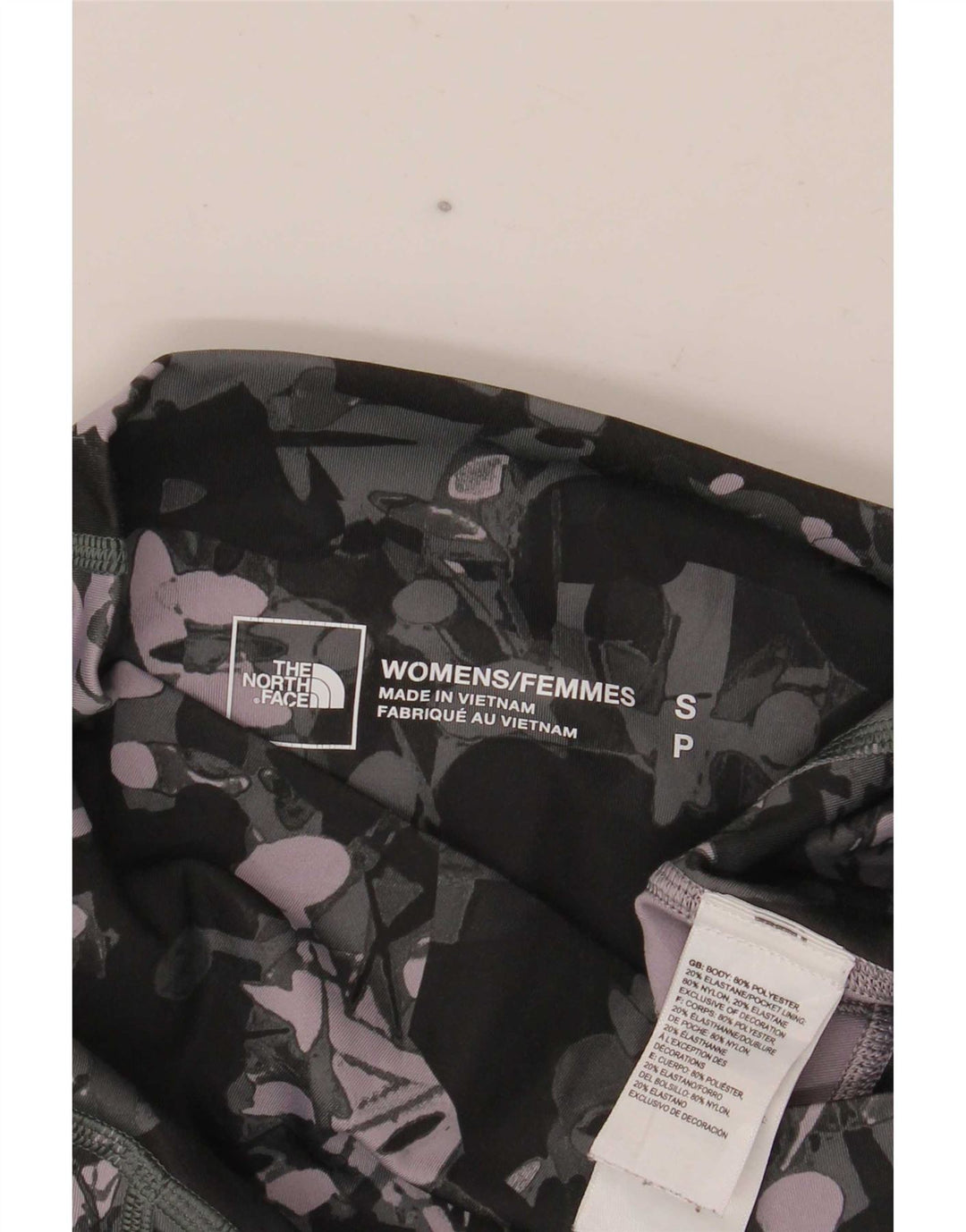 Damskie legginsy The North Face z abstrakcyjnym wzorem, UK 8, małe, wielokolorowe