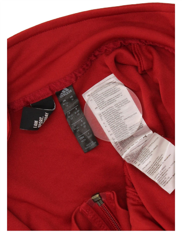 Giacca da tuta da donna Adidas UK 12/14 Poliestere bordeaux medio