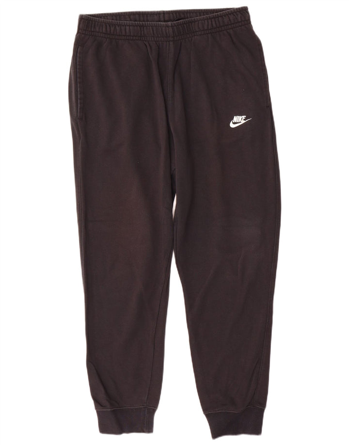Nike Mens Tracksuit Trousers Joggers Large Black Cotton