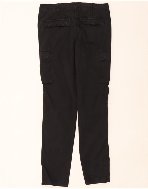 Męskie spodnie cargo Jack & Jones W34 L32, czarne, bawełniane