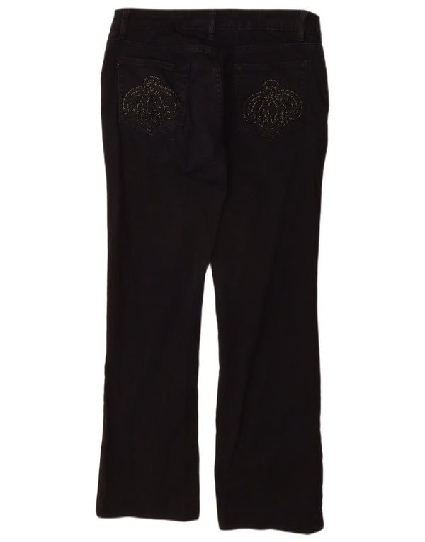 Gerade Freizeithose für Damen von Zara, EU 44, XL, W34, L29, Marineblau, Baumwolle