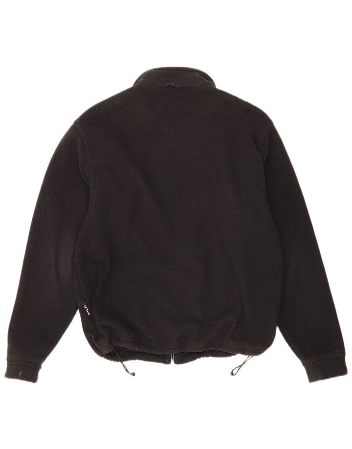 Fila Mens Liner Fleece Jacket UK 36 Small Black Polyester