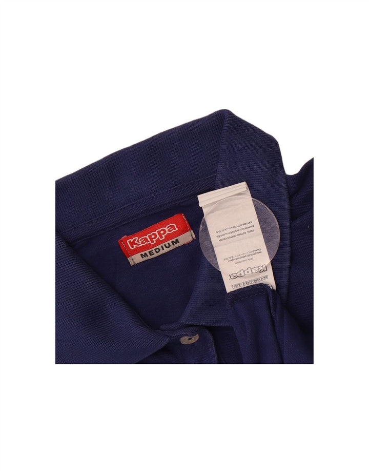 KAPPA Womens Polo Shirt UK 14 Medium Navy Blue Cotton Vintage Kappa and Second-Hand Kappa from Messina Hembry 