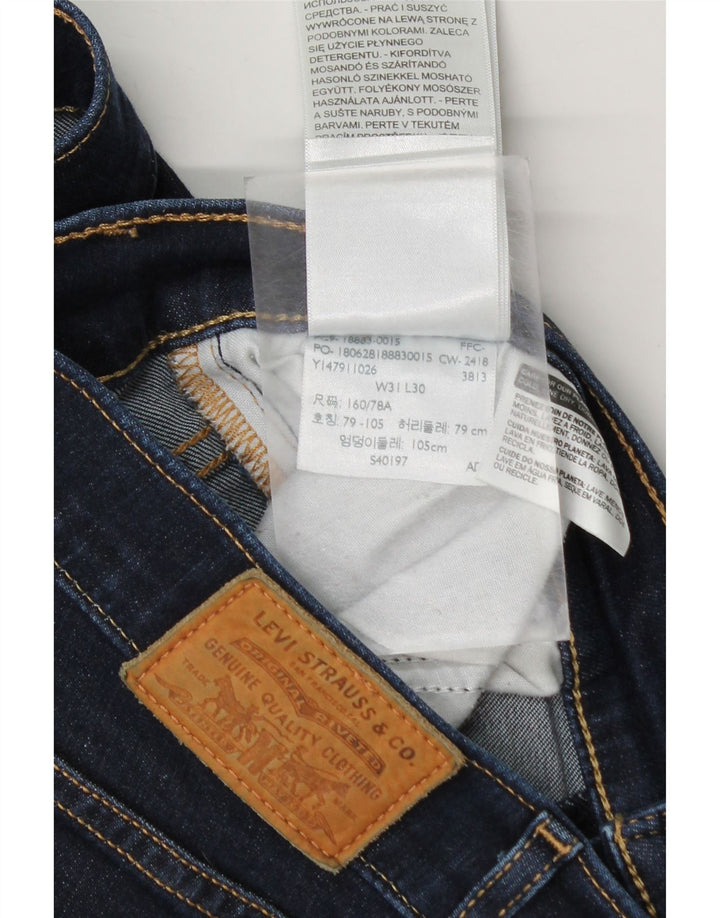 Levi's Damen Slim Jeans W31 L27 Marineblaue Baumwolle