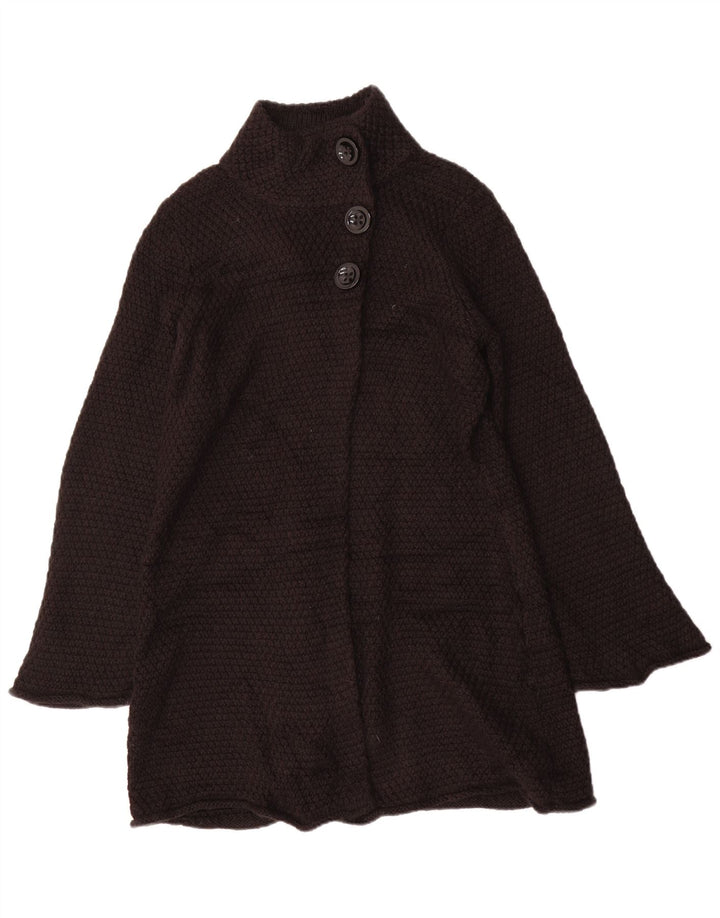 Marks & Spencer Damski sweter rozpinany z autografem UK 14, średni czarny