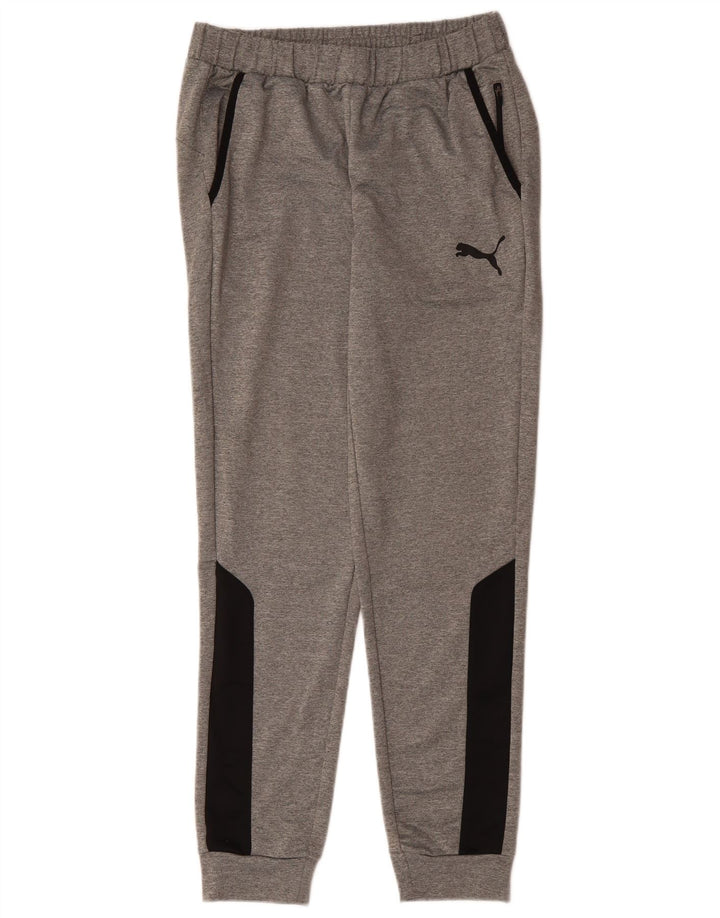Puma Pantalon de Survêtement Joggers Homme Gris Moyen Colorblock Polyester
