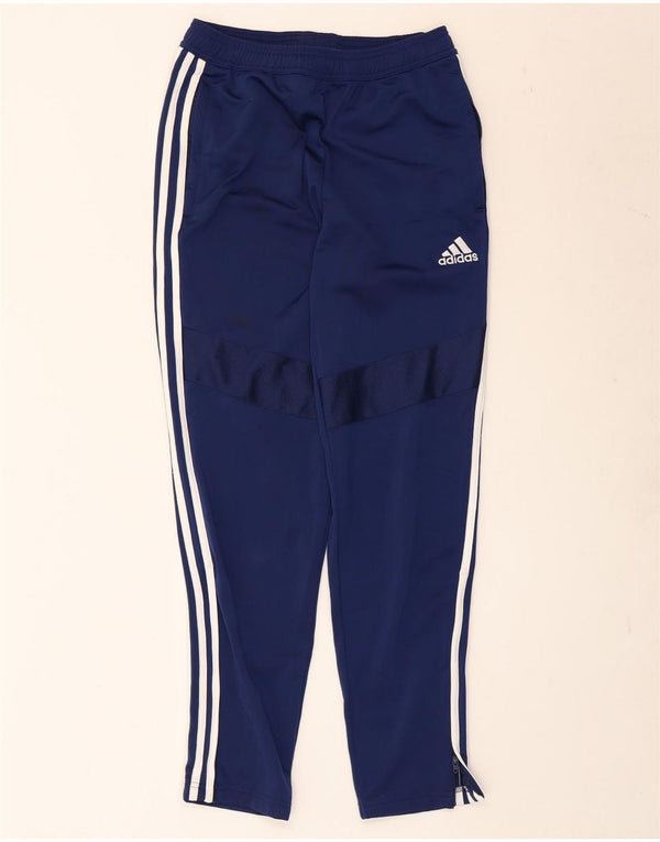 Adidas Mens Tracksuit Trousers Small Navy Blue Polyester