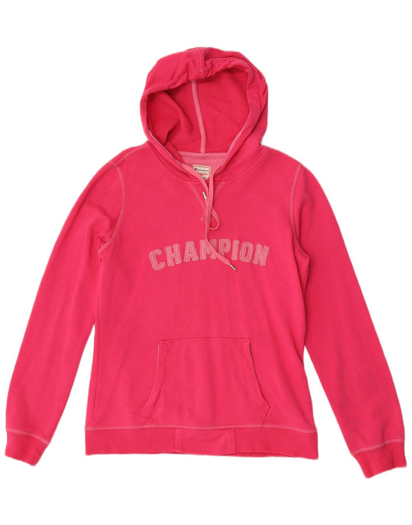 Champion ženska majica s kapuljačom Heritage Fit Graphic UK 14 velika ružičasta
