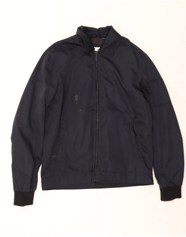 Superdry Chaqueta Bomber para Hombre UK 40 Grande Poliéster Azul Marino