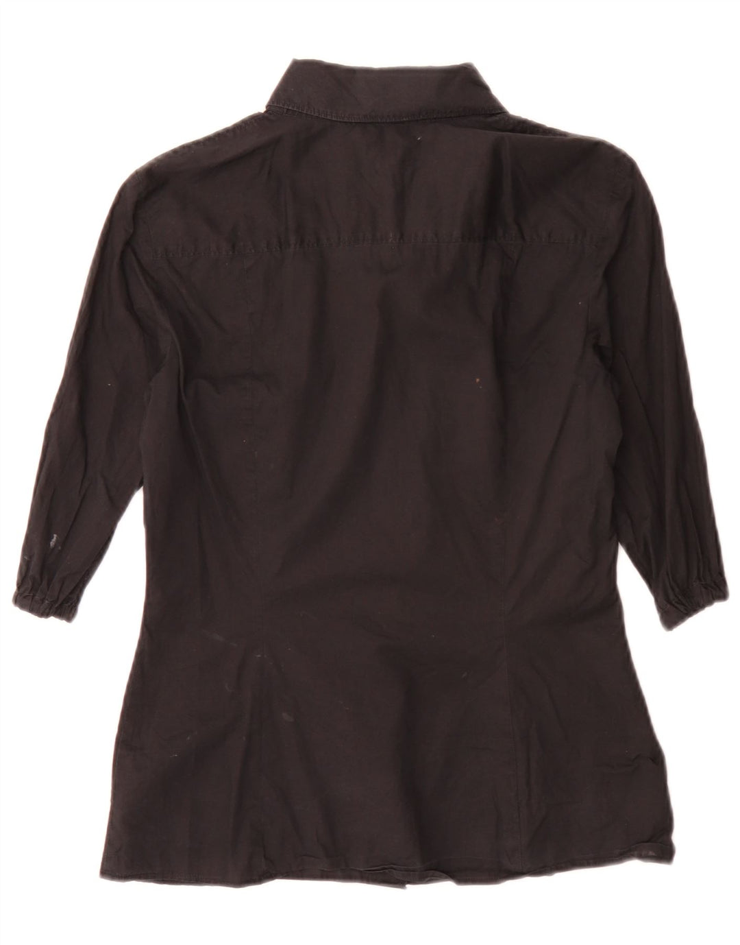 Hugo Boss Womens Short Sleeve Shirt Blouse EU 36 Small Black