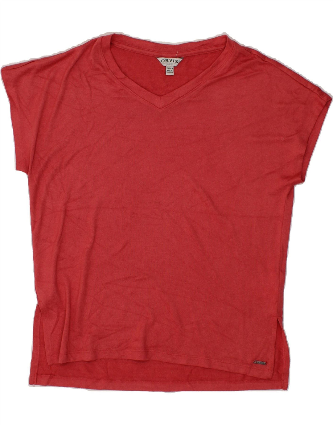 ORVIS Womens Oversized T-Shirt Top UK 6 XS Pink Vintage Orvis and Second-Hand Orvis from Messina Hembry 
