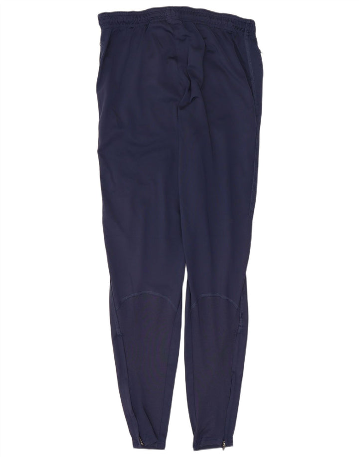 Nike Mens Dri Fit Tracksuit Trousers Small  Navy Blue Polyester