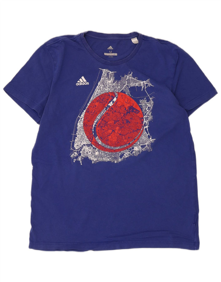 Ανδρικό γραφικό T-Shirt Adidas Top Medium Blue