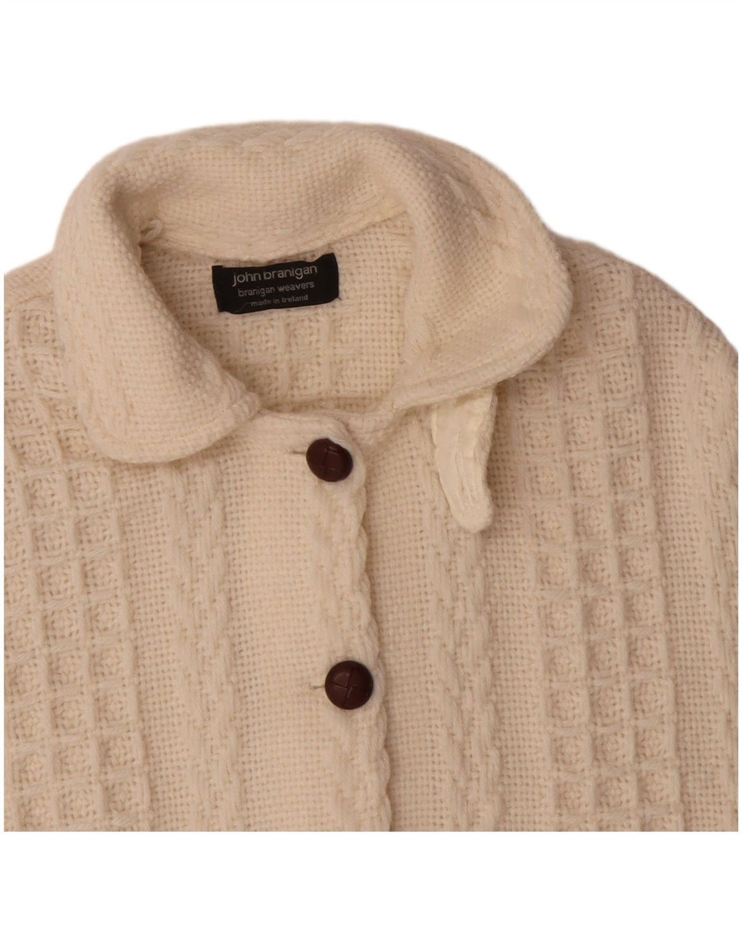 JOHN BRANIGAN Womens Poncho Jumper One Size Off White