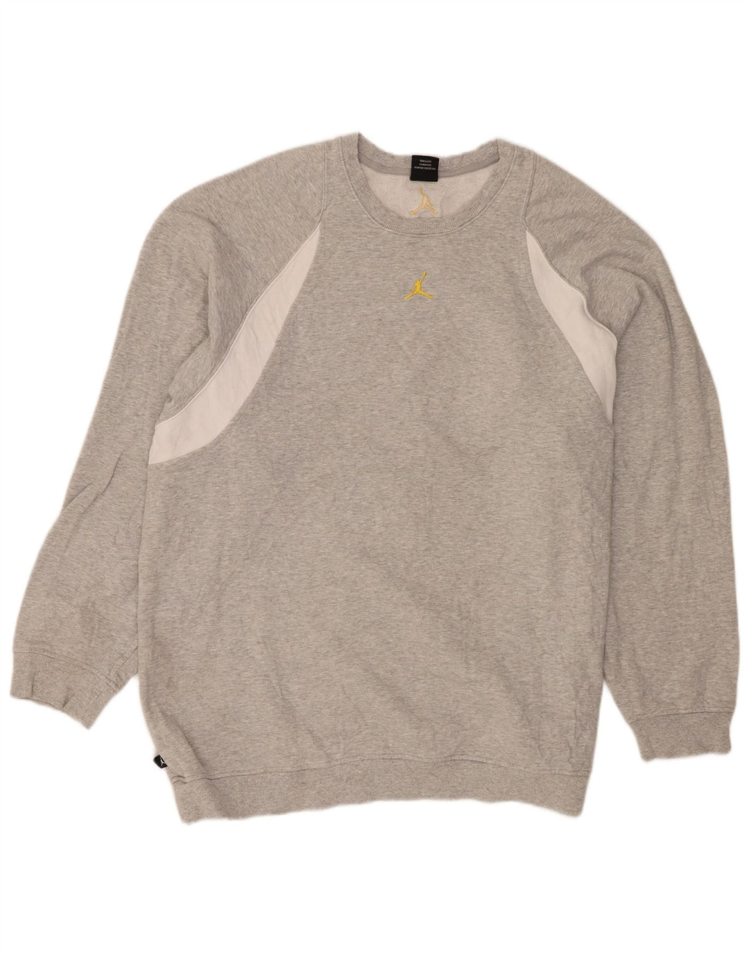 Felpa Jordan Uomo Maglione 2XL Cotone color block grigio