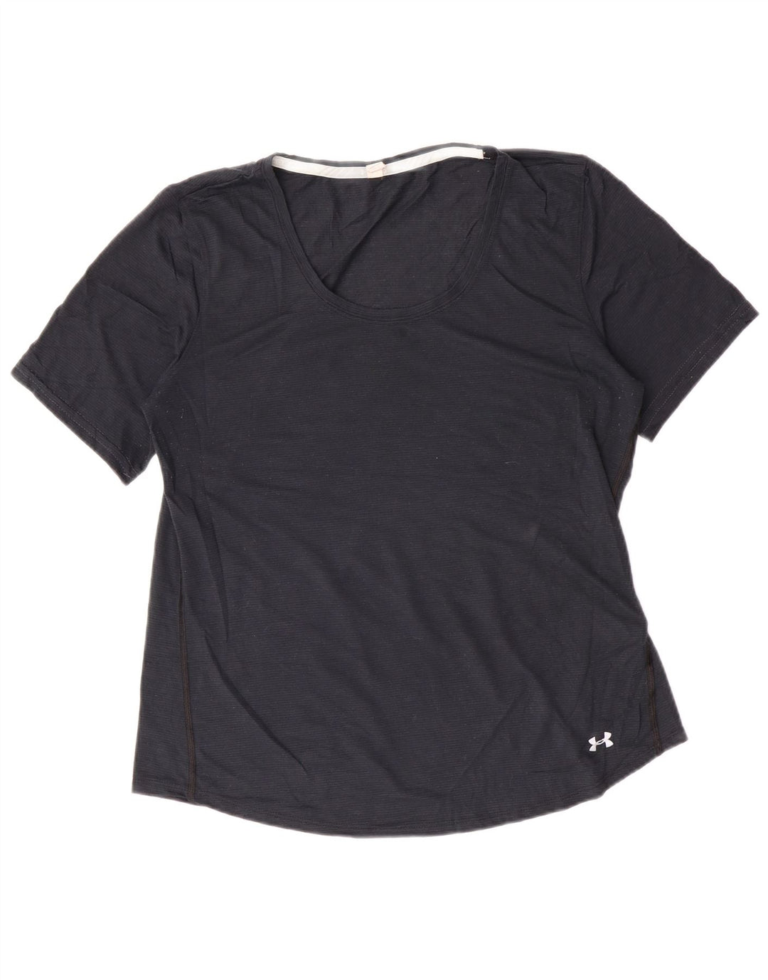 Under Armour Womens T-Shirt Top UK 16 Large Black Polyester