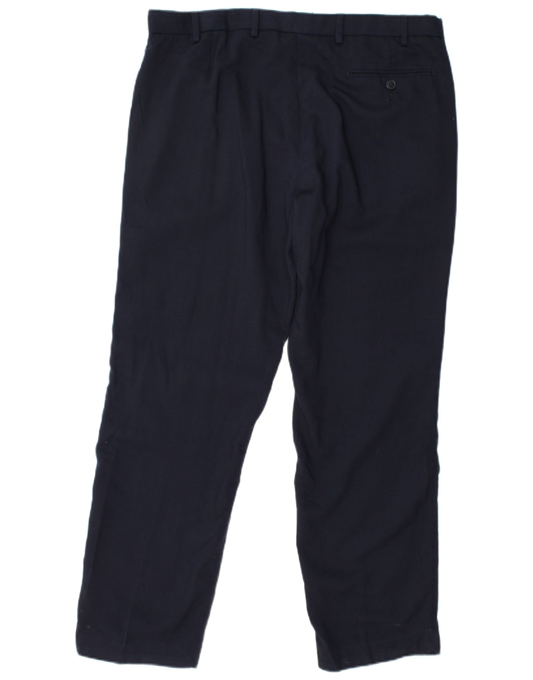 Pantaloni chino vestibilità regolare da uomo Marks & Spencer W36 L31 lana blu navy