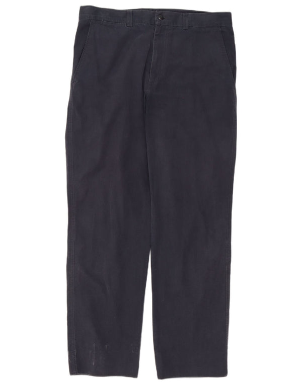 Pantaloni chino regolari da uomo Avirex W34 L30 cotone blu navy
