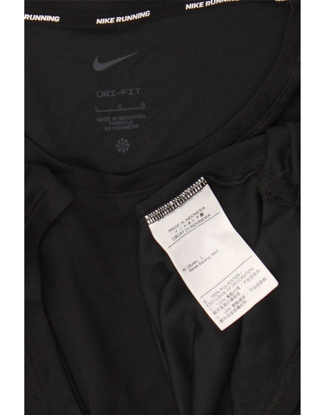 Męski T-shirt Nike Dri Fit, duży, czarny, poliestrowy