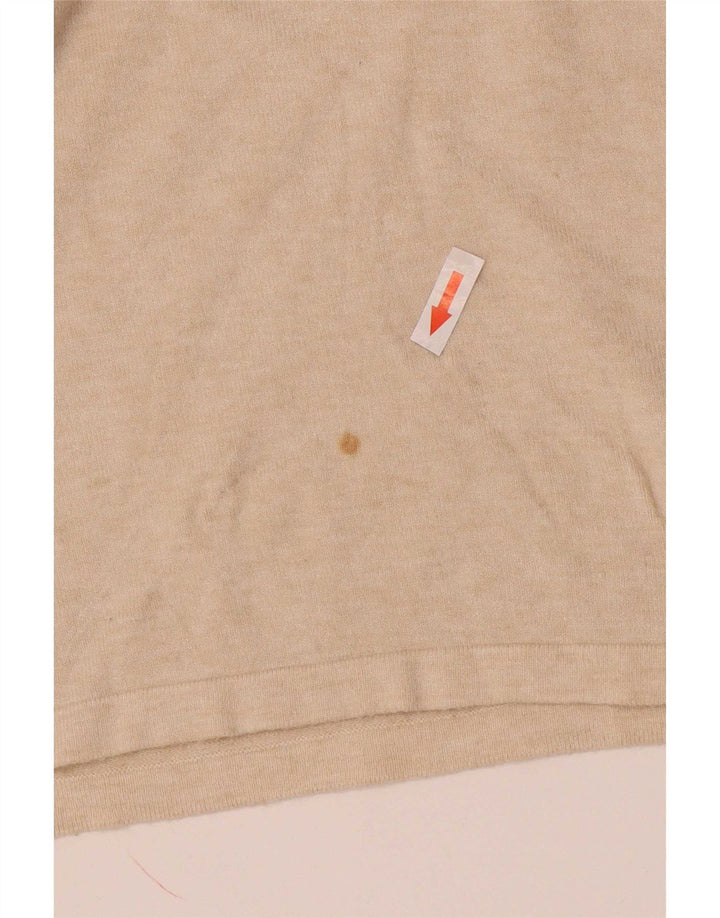 Zara Womens Crew Neck Jumper Sweater UK 10 Small Off White