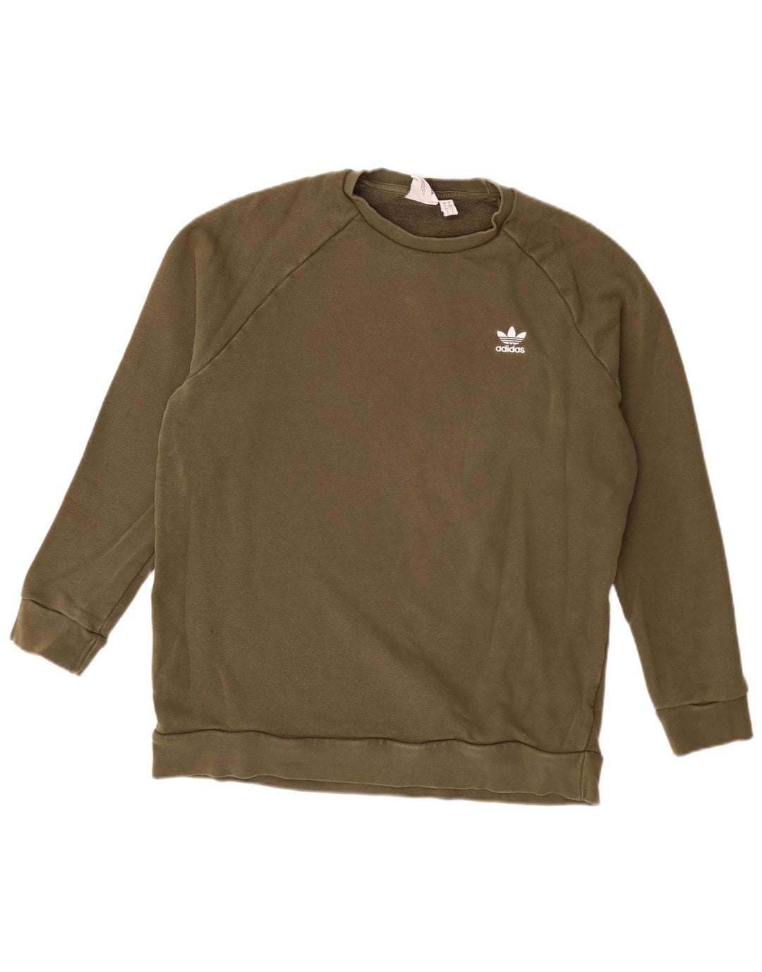 Adidas Sweatshirt til mænd, stor Khaki Bomuld