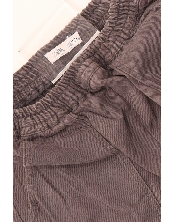 Zara Boys Cargo Tracksuit Trousers Joggers 11-12 Years Grey