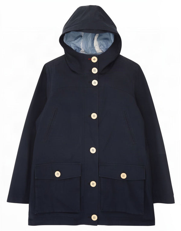 Canadiens Chaqueta impermeable con capucha para mujer UK 8 Small Poliéster azul marino