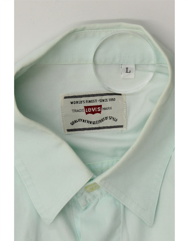 Koszula męska Levi's, duża, turkusowa, bawełniana