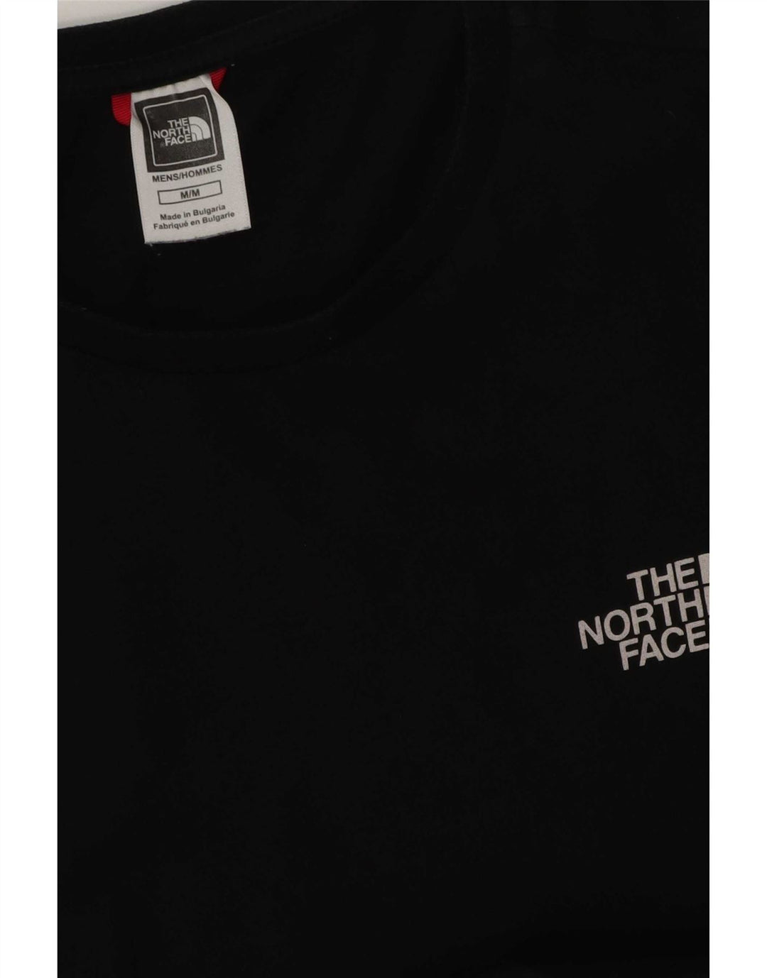 The North Face Mens T-Shirt Top Medium Black Cotton