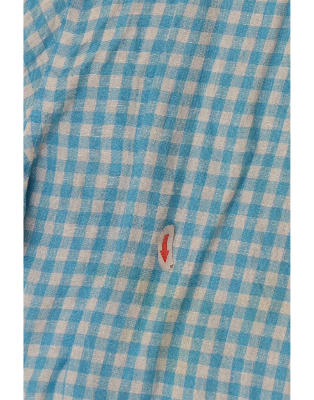 Massimo Dutti Herren-Hemd mit lässiger Passform, großes blaues Gingham-Muster