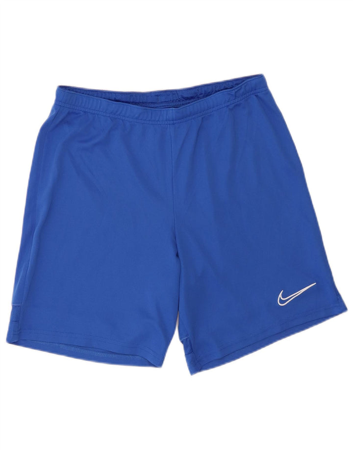 Nike Mens Dri Fit Sport Shorts Medium Blue Polyester