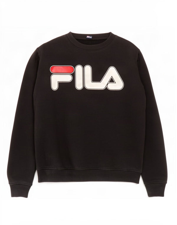 Fila Herre Grafisk Sweatshirt Jumper Medium Sort Polyester