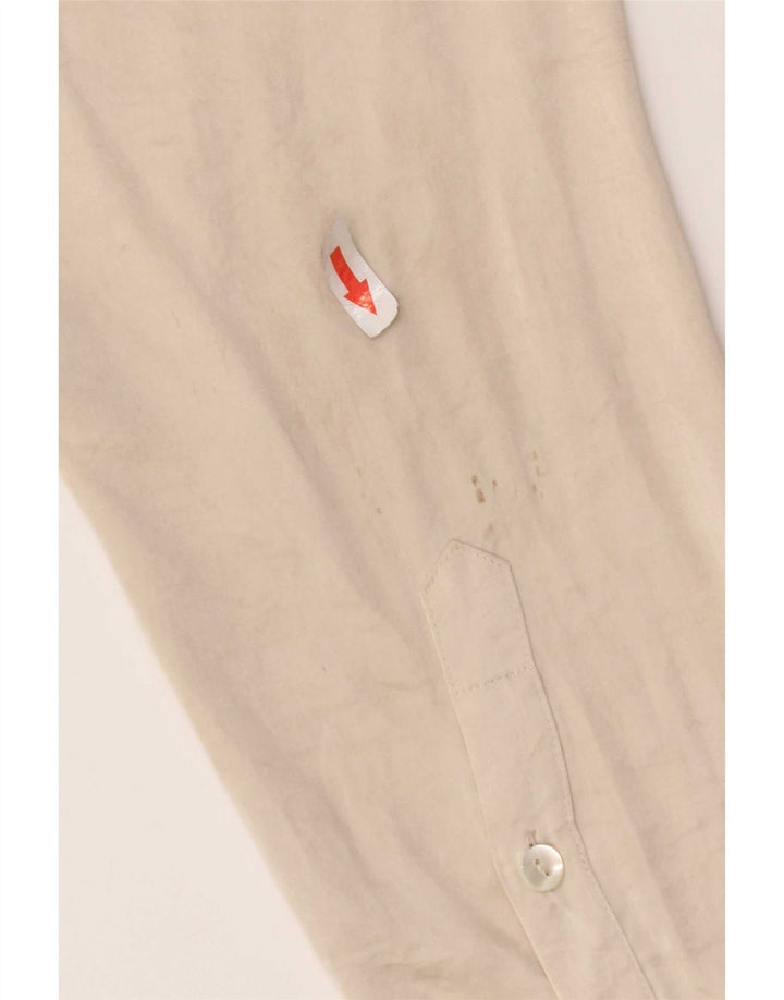 Jigsaw Womens Shirt UK 12 Medium  Beige Polyester