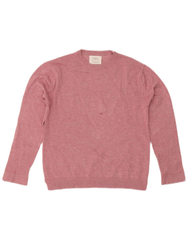 Zara pulover s okruglim izrezom za djevojčice 11-12 godina, ružičasta viskoza