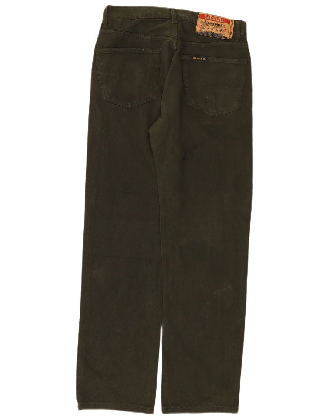 CARRERA Mens Straight Jeans IT 48 Medium W30 L31 Khaki Cotton