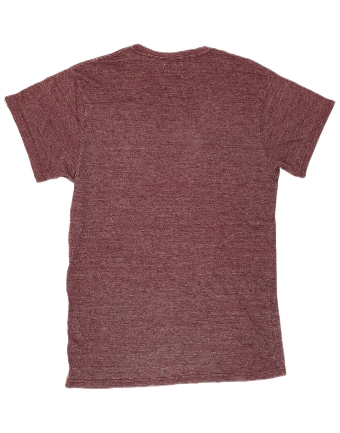 Vans Mens Graphic T-Shirt Top Small Burgundy Flecked
