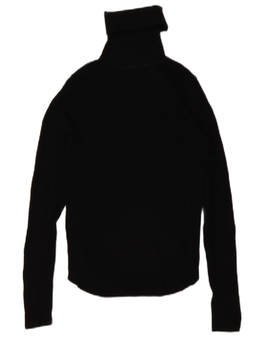 Zara Womens Roll Neck Jumper Sweater UK 8 Small Black Viscose