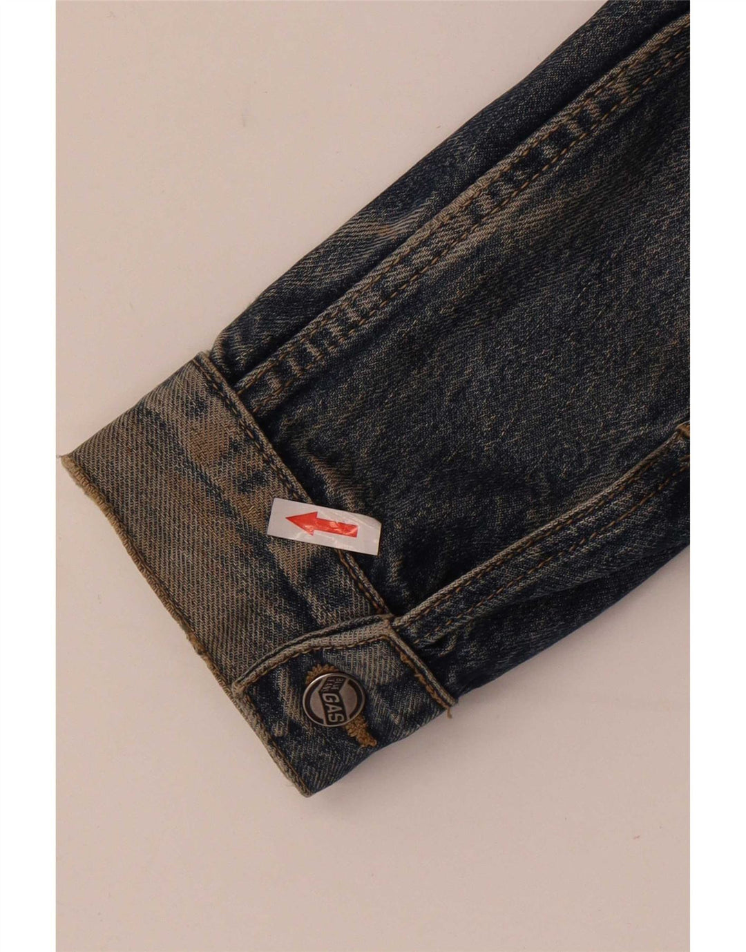 Gas Herre denimjakke UK 40 Large Blue Cotton