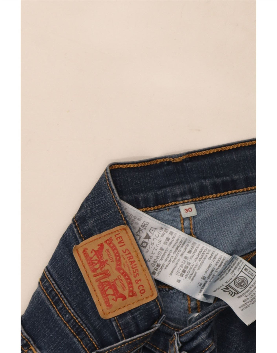 Levi's női farmer rövidnadrág W30 közepes kék pamut