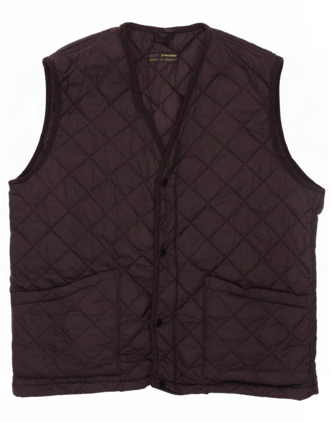 Gilet trapuntato da uomo Crown UK 42 XL nero in poliammide