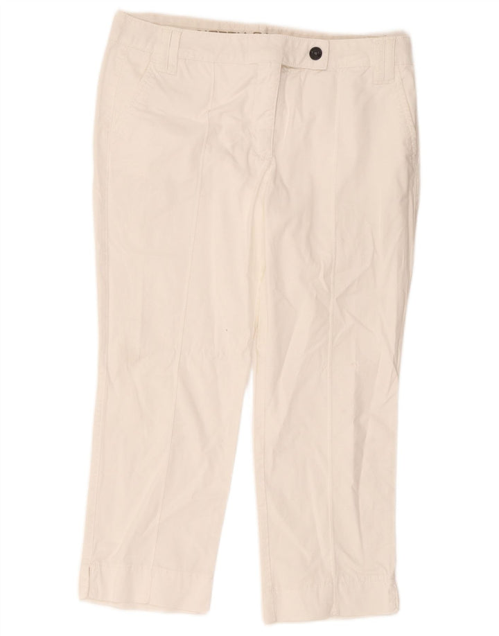 Pantaloni cropped da donna North Sails W34 L23 in cotone bianco